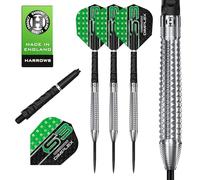 Harrows Dimplex Bomb & Tapered Darts Set I Professional Darts 90% Tungsten Steel Tip ALL Weights I 10pc Set with Black Dimplex Midi Shafts & Dimplex Flights (Tapered Shape, 26g)