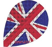 Harrows Dimplex Indoor Sports Union Jack Pear Design Dart Flights Pack Of 10