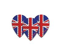 Harrows Dimplex Union Jack Pear Dart Flights 4 Sets