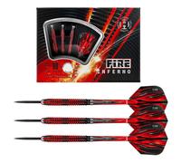 Harrows Fire Inferno Darts Set 21g - 26g gram Tungsten Red
