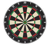 Harrows Fortis Premium Sisal Dartboard - Madagascan Sisal Construction, Anti-Glare Number Ring, Minimalist Scoring Zone Design, Dart Board TruLevel Adjustable Mounting System