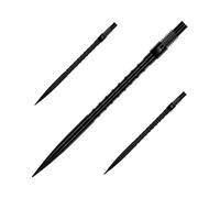 Harrows HM Grip Heavy Metal Quick Points - Ryan Searle Inspired Dart Points with Square-Cut Finger Grip Rings - No-Break Quick Point System for Fast Point Swaps (Black, 40mm)