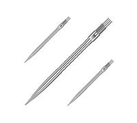 Harrows HM Grip Heavy Metal Quick Points - Ryan Searle Inspired Dart Points with Square-Cut Finger Grip Rings - No-Break Quick Point System for Fast Point Swaps (Silver, 35mm)