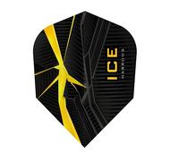 Harrows Ice Recut | 100 Micron Dart Flights, 1 Set of 3 Flights, Standard No. 6, Yellow