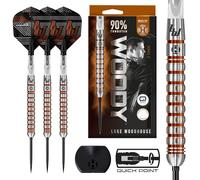Harrows Luke Woodhouse 'Series 2' (25g) Professional Darts 90% Tungsten Steel Tip Darts Set with Quick Point Change System Set
