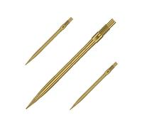 Harrows Micro Grip Quick Points - Precision CNC-Milled Dart Points with Enhanced Finger Grip & No-Break Design - Fast Swap Quick Point System (35mm, Gold)