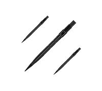 Harrows Micro Grip Quick Points - Precision CNC-Milled Dart Points with Enhanced Finger Grip & No-Break Design - Fast Swap Quick Point System (26mm, Black)