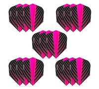 Harrows Quantum Dart Flights | 5 x sets Darts Flights (15 Flights Total) I 100 Micron Dart Flights I Premium Extra Strong Made in UK I Professional Darts Accessories (Pink)