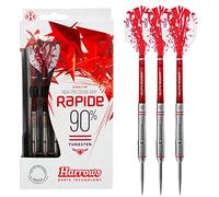 Harrows Rapide 90% Tungsten Steel Tip Darts Set (22g), High Precision Grip Darts, Available in a Range of Weights (16-26g)