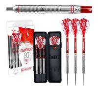 Harrows Rapide 90% Tungsten Steel Tip Darts Set (23g), High Precision Grip Darts, Available in a Range of Weights (16-26g)