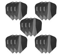Harrows Retina Dart Flights | 5 x sets Darts Flights (15 Flights Total) I 100 Micron Dart Flights I Premium Extra Strong Made in UK I Professional Darts Accessories I Black Dart Flights