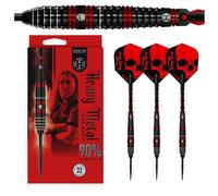 Harrows Ryan Searle 90% Tungsten Steel Tip Darts Set with Quick Point Change System | 30g | Includes Carbon ST Shafts & 100 Micron Heavy Metal Flights
