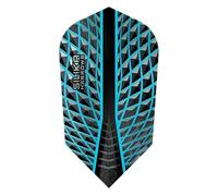 Harrows Silika Darts Flights Slim - 5 sets per pack (15 flights in total) (Aqua)