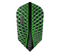 Harrows Silika Darts Flights Slim - 5 sets per pack (15 flights in total) (Green)