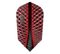 Harrows Silika Darts Flights Slim - 5 sets per pack (15 flights in total) (Red)