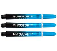 Harrows Supergrip Fusion Dart Shafts - Black & Aqua - Medium- 5 Sets (15 Stems)