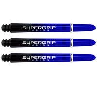 Harrows Supergrip Fusion Dart Shafts - Black & Blue - Medium- 5 Sets (15 Stems)