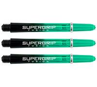 Harrows Supergrip Fusion Dart Shafts - Black & Jade - Medium- 5 Sets (15 Stems)