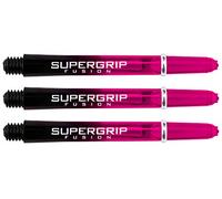 Harrows Supergrip Fusion Dart Shafts - Black & Pink - Short - 5 Set (15 Stems)