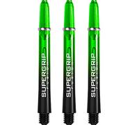Harrows Supergrip Fusion Stems - with Machined Rings - Medium - 10 Sets (30) (Black & Green)