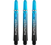 Harrows Supergrip Fusion Stems - with Machined Rings - Medium - 5 Sets (15) (Black & Aqua)