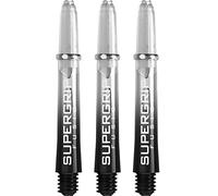 Harrows Supergrip Fusion Stems - with Machined Rings - Short - 5 Sets (15) (Black & Clear)