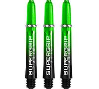 Harrows Supergrip Fusion Stems - with Machined Rings - Short - 5 Sets (15) (Black & Green)