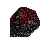 Harrows Taipan | 100 Micron Dart Flights, 1 Set of 3 Flights, Standard No. 6, Red