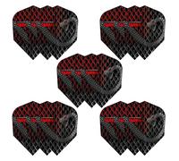 Harrows Taipan Dart Flights | 5 x sets Darts Flights (15 Flights Total) I 100 Micron Dart Flights I Premium Extra Strong Made in UK I Professional Darts Accessories I Red Dart Flights