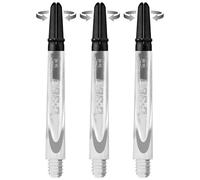 Harrows Thor-Sports Darts Technology Carbon 360 Shafts, Rotating Carbon Top (Midi, Clear)