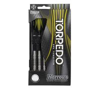 Harrows Torpedo Tungsten Darts (Pack of 3) in Black | Size: 21g HARROWS Black 21g