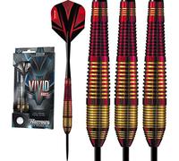 Harrows Vivid Darts - Steel Tip Brass - Red - 22g