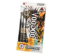 Harrows Voodoo Brass Darts (Pack of 3) in Black | Size: 25g HARROWS Black 25g
