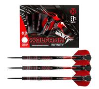 Harrows Wolfram Infinity 97% Tungsten Steel Tip Darts - Black Titanium Coating