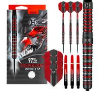 Harrows Wolfram Infinity Steel Tip Tungsten Darts Set - 90% Tungsten - 21g, 2...