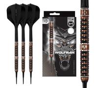 Harrows Wolfram Trinity 97% Tungsten Soft Tip Darts with CNC-Milled Barrels, Bronze TiN Coating, Quick Point Tech, Solo Integrated Shaft & Flight System (20g)