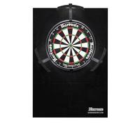Harrows XL Dart Board Surround Ring - 6pcs Easy Assembly Wall Protector - 140% Larger - Double Sided for Long Life