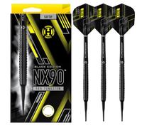 Harrows Zestaw lotek NX90 Soft Tip 90% wolframu 18g i 20g - zawiera czarne trzonki Supergrip Midi i lotki Micron NX90 20g