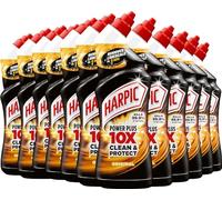 Harrpic Power Plus 10xStrength, Toilet Cleaner Bleach Effective Germ Kill - Box Of 12x750ml