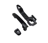 Harrwwv for BYD F3 for F3R Black Plated Front Rear Left Right Door Exterior Handle Switching Puller Asssembly Inductive Outer Gripper Exterior Handle(Black Front Left)