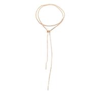 Harry and Henry Long Rhinestone Necklace for Women Gold Crystal Choker Necklace Dainty Y Shape Necklace lariat Necklace Sparkly Crystal Necklace for Girls