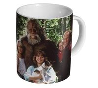 Harry and The Hendersons Cast 90s - Ceramic Coffee & Tea Mug 11oz - Durable Glossy White Cup - 90s Bigfoot Family Movie