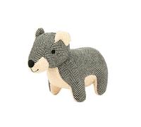 Harry Barker Durable Plush Dog Toys, Herringbone Bear Toy