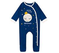 Harry Bear Baby Girl Sleepsuit Moon Blue 9-12 Months