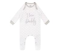 Harry Bear Baby Sleepsuit I Love Daddy White 3-6 Months