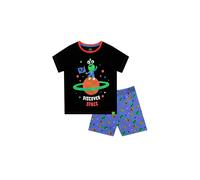 Harry Bear Boy's Alien Discover Space Short Pyjamas in Black | Size: 9-10 Years Harry Bear Black 9-10 Years