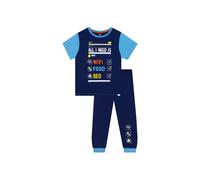 Harry Bear Boy's All I Need Is Wifi Food Bed Pyjamas in Blue | Size: 12-13 Years Harry Bear Blue 12-13 Years