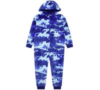 Harry Bear Boys Camo Fleece Onesie - Blue, 12-13 Years