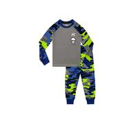Harry Bear Boy's Camo Skull Pocket Pyjamas in Grey | Size: 5-6 Years Harry Bear Grey 5-6 Years