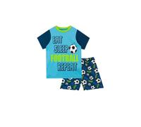 Harry Bear Boy's Eat Sleep Football Pyjamas in Blue | Size: 11-12 Years Harry Bear Blue 11-12 Years